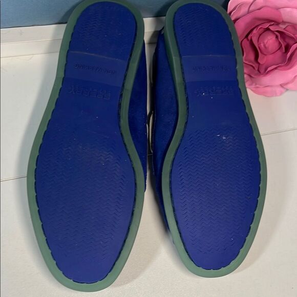 NWOT Sperry Too-Sider Blue Suede Boat Shoes Women's Size 8M - Picture 6 of 7